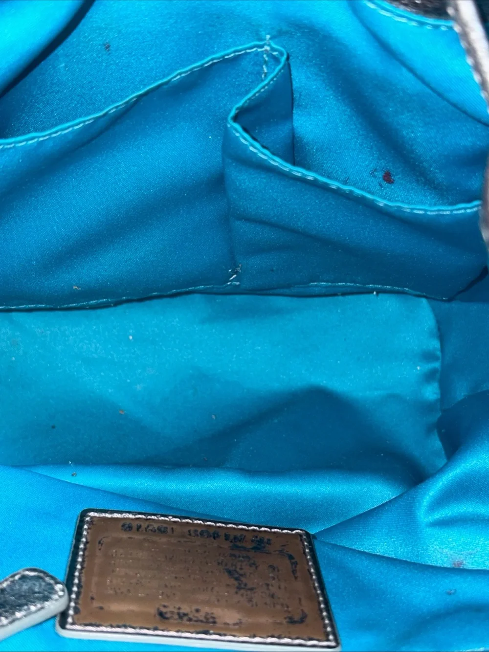 COACH BLUE SEQUIN POPPY BACKPACK (limited edition)